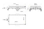 Remorque à un essieu sur ressorts UNITRAILER GARDEN 265/R KIPP 264x150 avec ridelles BIS, châssis H-800 et bâche bleue