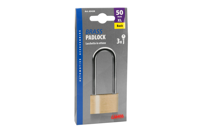 Cadenas en laiton 50 mm LAMPA BASIC XL, diamètre d'oeillet 30 mm