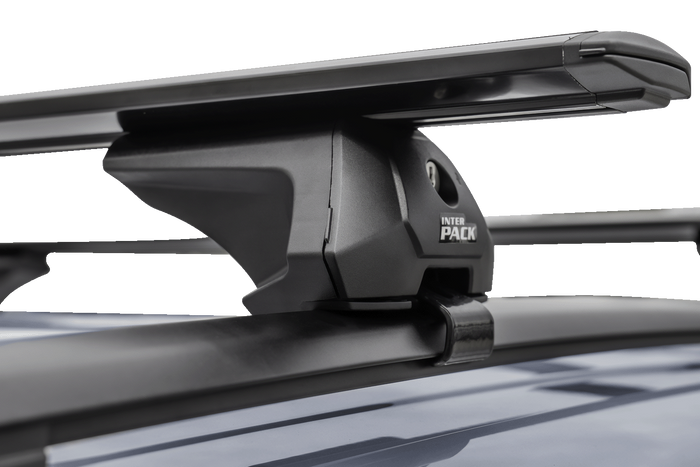 Barres, galerie de toit Inter Pack Virgo IR 110 (G2) avec rails intégrés (noir)