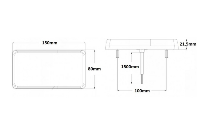 KAMAR L2295-Z LED achterlichten 4 functies links + rechts