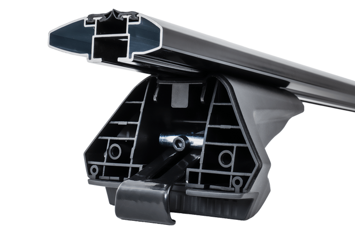 Barres, galerie de toit Inter Pack Virgo IR 110 (G2) avec rails intégrés (noir)