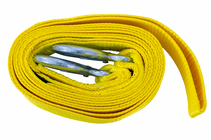 Sangle de remorquage avec crochets UNITRAILER 4,5 m/50 mm/5 t jaune