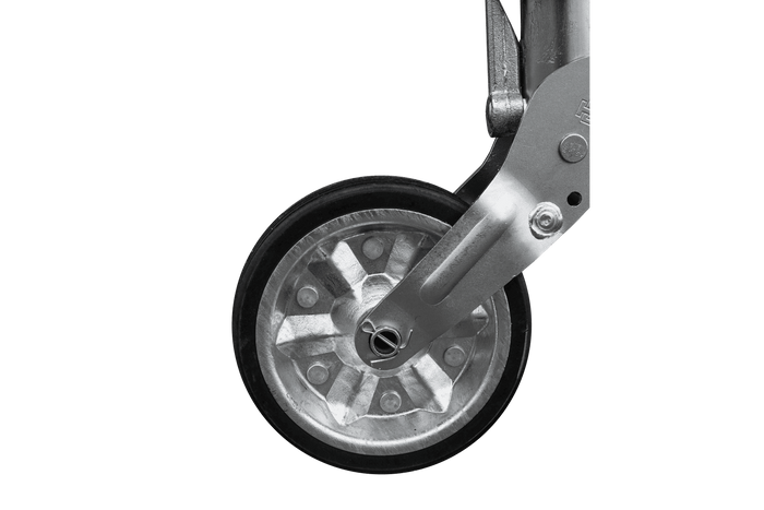 Roue jockey automatique UNITRAILER avec poignée 400 kg, 60 mm, 470-785 mm
