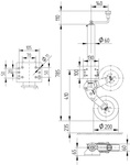 KNOTT ATK60 automatisch neuswiel met handgreep 250 kg 60 mm 785-1020 mm