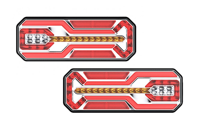 TruckLED L1949+L1950 achterlichten LED-kabel 0,45 m 6 functies links+rechts