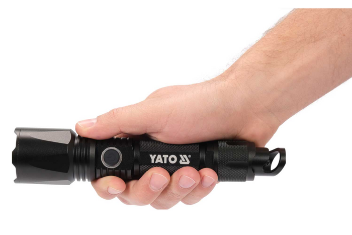 Lampe torche multifonction YATO YT-08559 LED 900 lm, batterie externe, ouvre-bouteille, marteau de secours