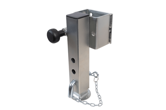 Support de manivelle extensible UNITRAILER JL1 pour remorque plateau 1500 kg 346-576 mm