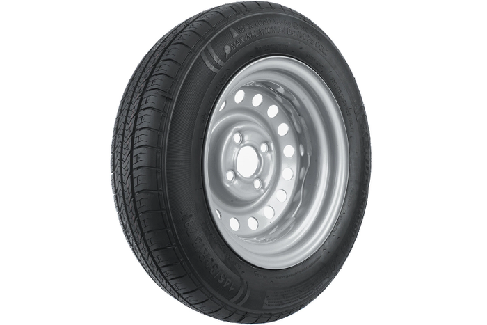 Jeu de deux roues pour remorques UNITRAILER / TEMARED / PATRICK REMORQUES / ERDE PNEU KENDA 145/80 R13 78N STARCO JANTES 4Jx13"H2 4x100 ET:30