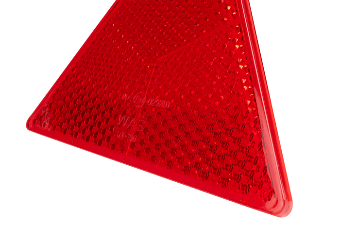 Triangle de signalisation rouge WAŚ feu réfléchissant