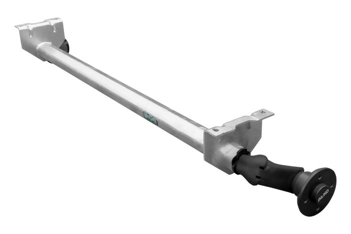 Essieu AL-KO OPTIMA non freiné pour remorque 750 kg 1285 mm 1620 mm 4x100
