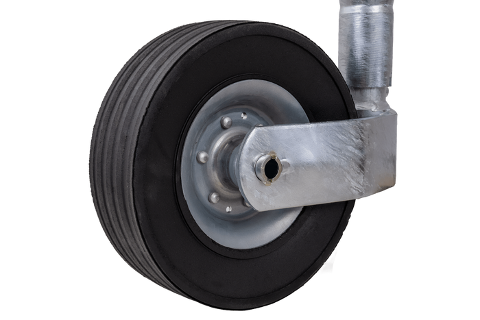 Roue jockey KNOTT TK48, tube ondulé, 300 kg, 48 mm, 700-940 mm