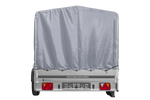 Autoaanhanger op veren 264x150 UNITRAILER GARDEN 265/R KIPP met H-1100 frame en grijze afdekking