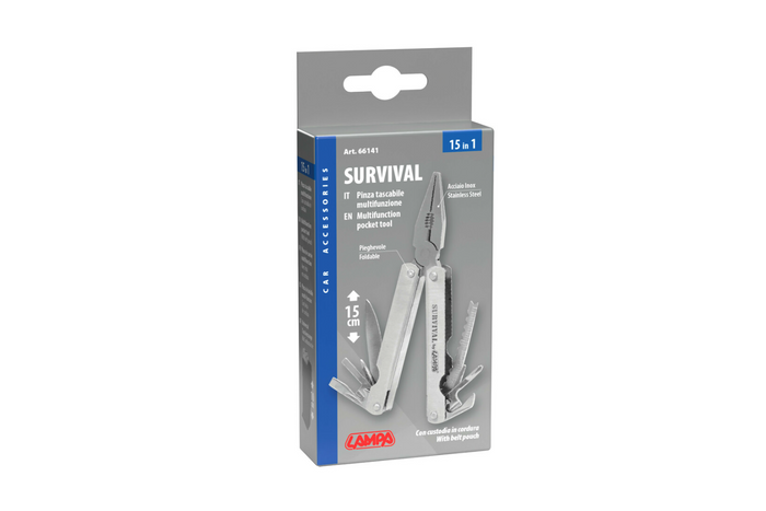 Outil multifonction 15 en 1 LAMPA 66141, format de poche