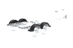 Garde-boue pour remorque de bateau 14" DOMAR D20430D passage de roue 930/255 mm