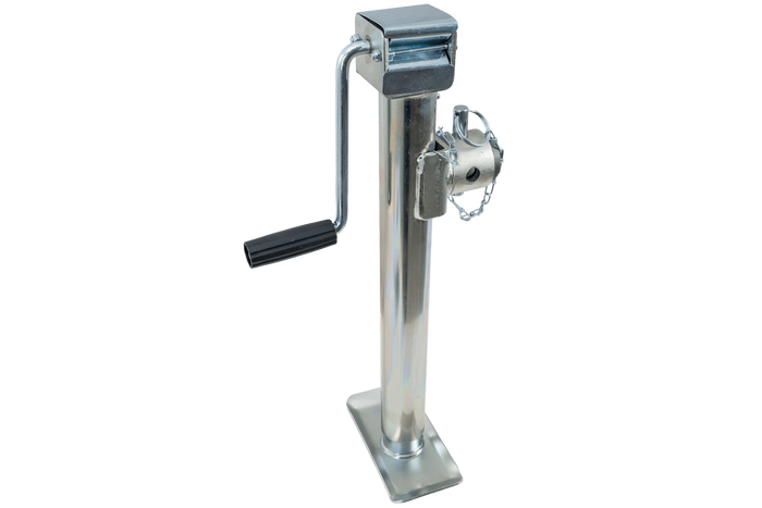 Support de manivelle extensible UNITRAILER TJ5002 pour remorque plateau 1300 kg, 560-940 mm