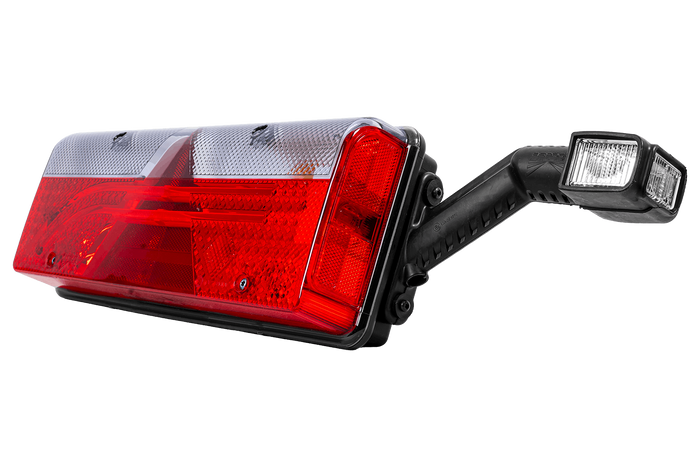 Feux arrière à LED ASPÖCK EUROPOINT III à baïonnette 7 broches ASS2 avec avertisseur sonore, 7 fonctions gauche + droite