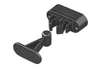Loquet, poignée de porte de caravane ou de camping-car ProPlus 362622V02BK, poignée à ressort noire pour maintenir la porte