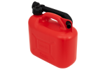 Bidon en plastique HERMON de 5 L avec entonnoir, rouge