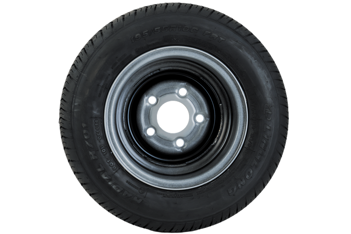 Versterkt wiel voor aanhangwagen LINGLONG BAND 195/55 R10C 98/96N UNITRAILER VELG 6Jx10"H2 5x112 ET -4