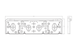 Kentekenplaathouder met LED-verlichting FRISTOM FT-264 LED M15
