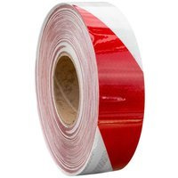 Reflecterende Contour Tape Rood-Wit - 1 meter.