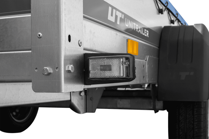 REMORQUE DE JARDIN 264 KIPP AVEC ROUE JOINTE, CHÂSSIS H-0 ET BÂCHE BLEUE