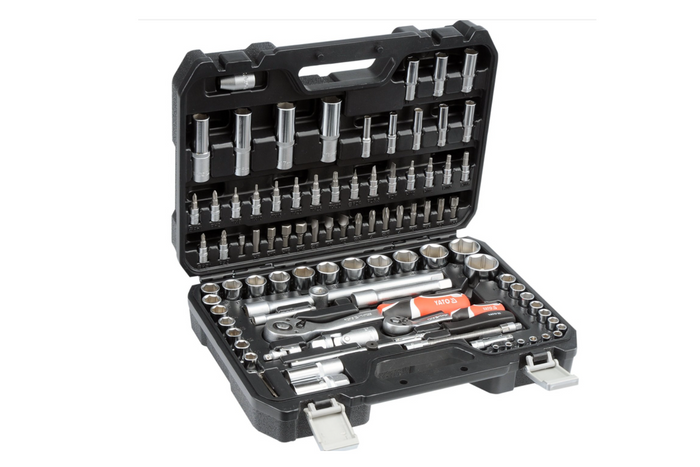 YATO YT-12681 gereedschapset 1/2'' 1/4" 94-delig.