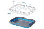 Cuvette de voyage pliable ProPlus 370303V01 en silicone, 16 L
