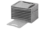 Organisateur pour assiettes ProPlus 761475V01 pour camping-car, en feutre, pour 10 plaques.