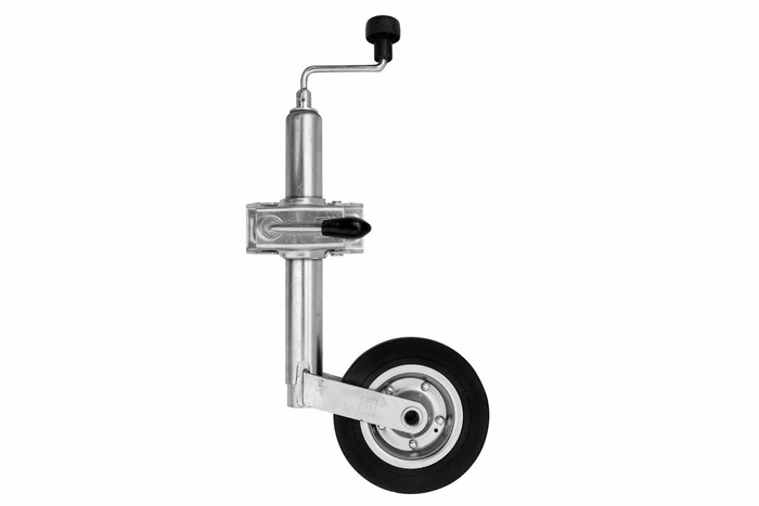 Roue jockey avec collier WINTERHOFF ST48-200VB+KLE48, 150 kg, 48 mm, 505-725 mm