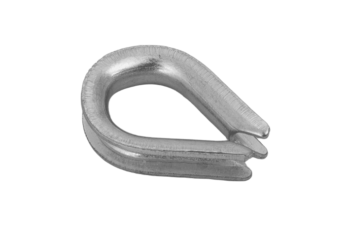 DROMET KU.4 touwkous, stalen klos, 4 mm