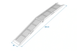 Rampes pliables ProPlus 390094 en acier pour remorques, 203 cm, 680 kg, lot de 2