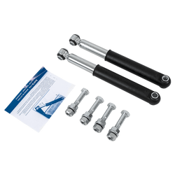 Jeu de deux amortisseurs KNOTT 990001 pour essieux de remorque 750-1800 kg pour essieux simples et tandem