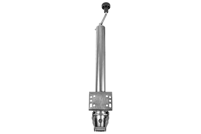 Roue de support, jockey automatique WINTERHOFF VK 60-BLH-255 SB avec poignée, 500 kg, 60 mm, 670-905 mm