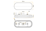 FRISTOM FT-320 LED achterlicht, 3 functies universeel, bajonet